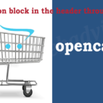 Add Information block in the header through the vQmod in Opencart