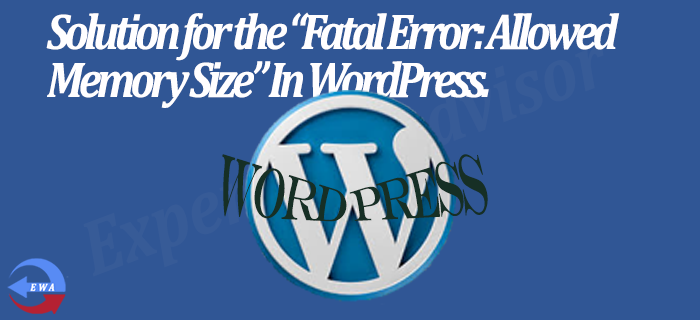 Solution for the Fatal Error Allowed Memory Size In WordPress