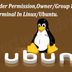 Change File/Folder Permission,Owner/Group Permission Through The Terminal In Linux/Ubuntu