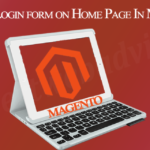Display Login form on Home Page In Magento