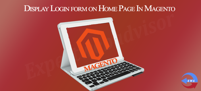 Display Login form on Home Page In Magento