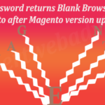 Forgot Password returns Blank Browser Page In Magento after Magento version upgrade